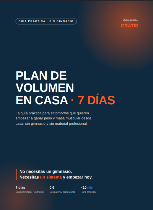 PLAN VOLUMEN EN CASA 7 DÍAS